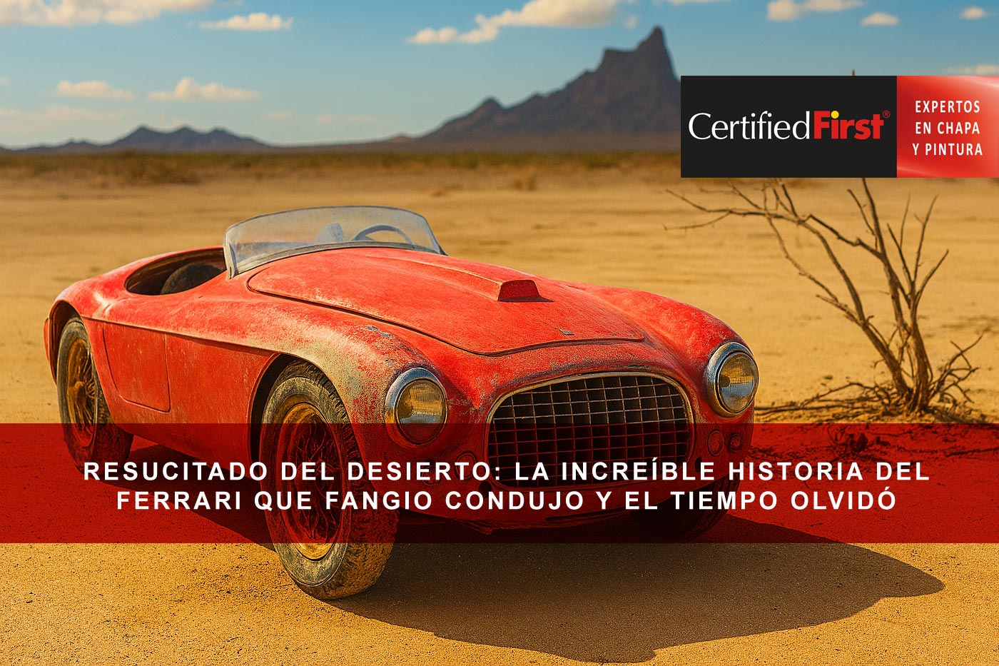Resucitado del desierto: la increíble historia del Ferrari que Fangio condujo y el tiempo olvidó