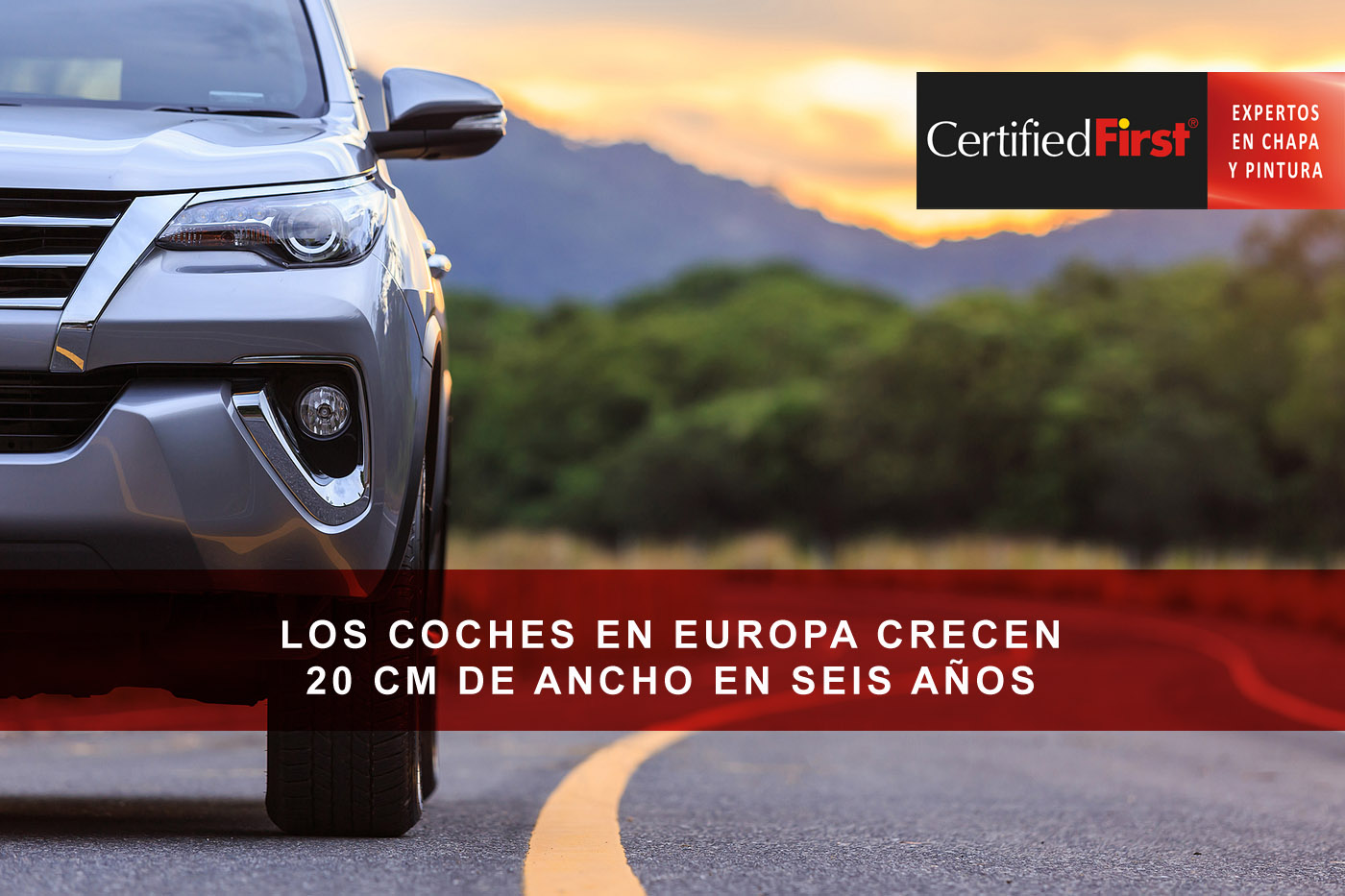 Los coches en Europa crecen 20 cm de ancho en seis años