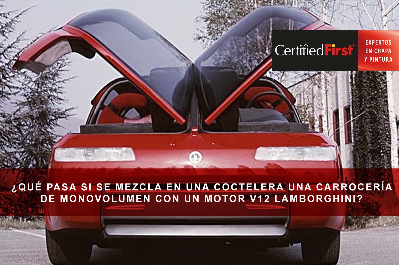 ¿Qué pasa si se mezclan una coctelera una carrocería de monovolumen con un motor V12 Lamborghini?