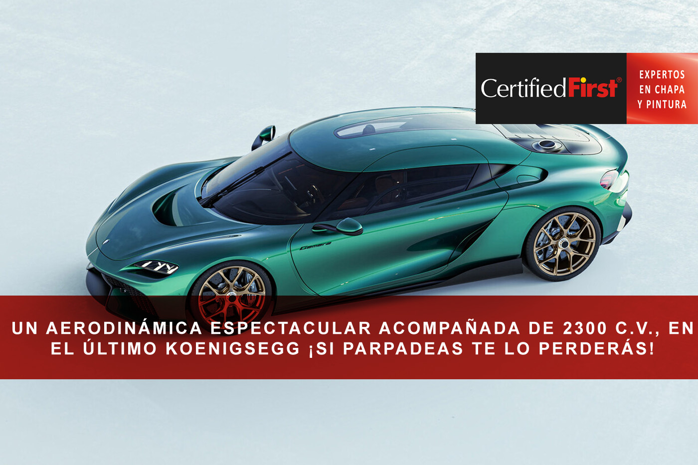 Un aerodinámica espectacular acompañada de 2300 C.V. en el último Koenigsegg ¡Si parpadeas te lo perderás!