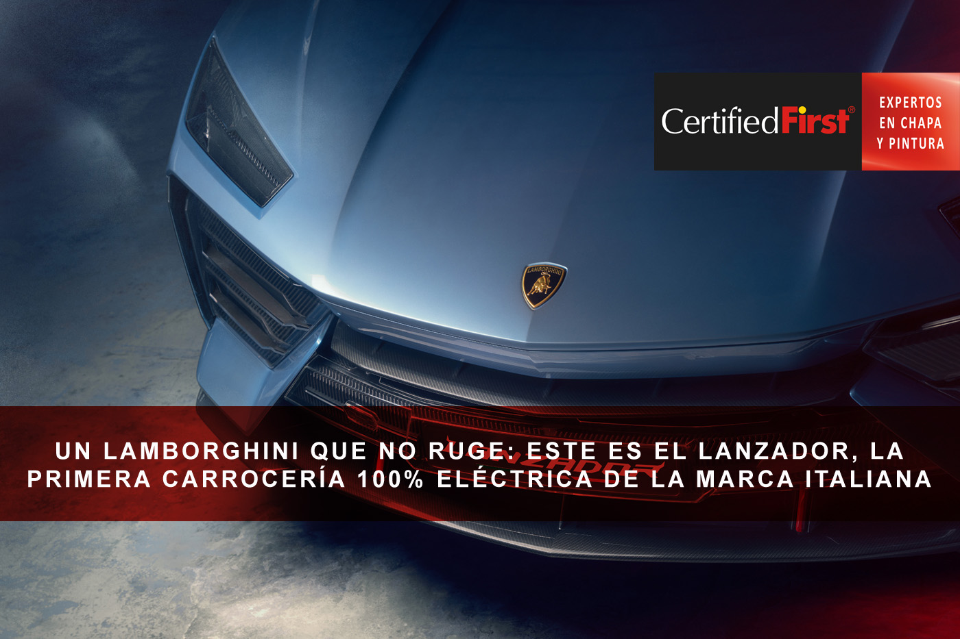 Un Lamborghini que no ruge: Este es el lanzador, la primera carrocería 100% eléctrica de la marca italiana