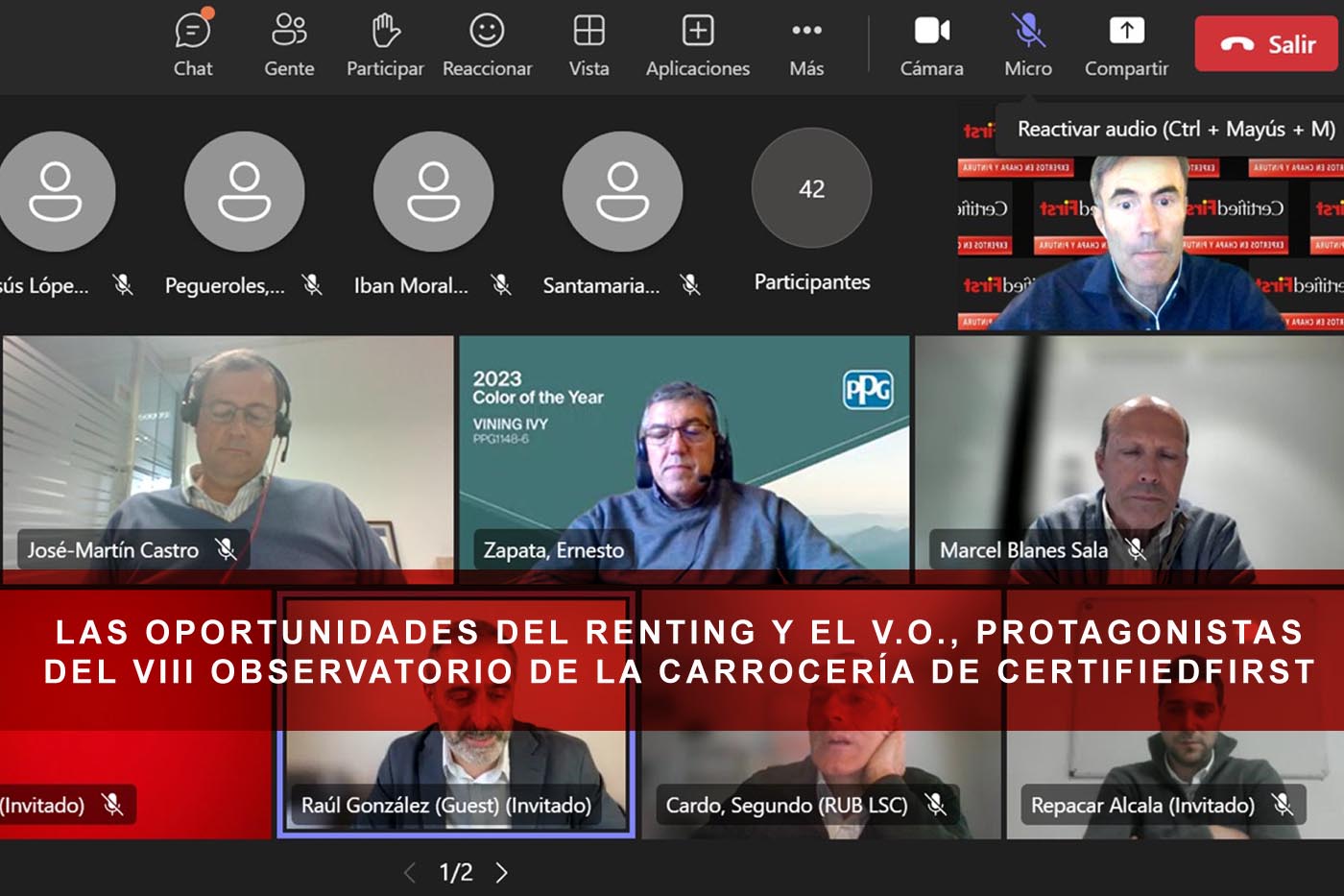 Las oportunidades del renting y el V.O., protagonistas del VIII Observatorio de la Carrocería de CertifiedFirst