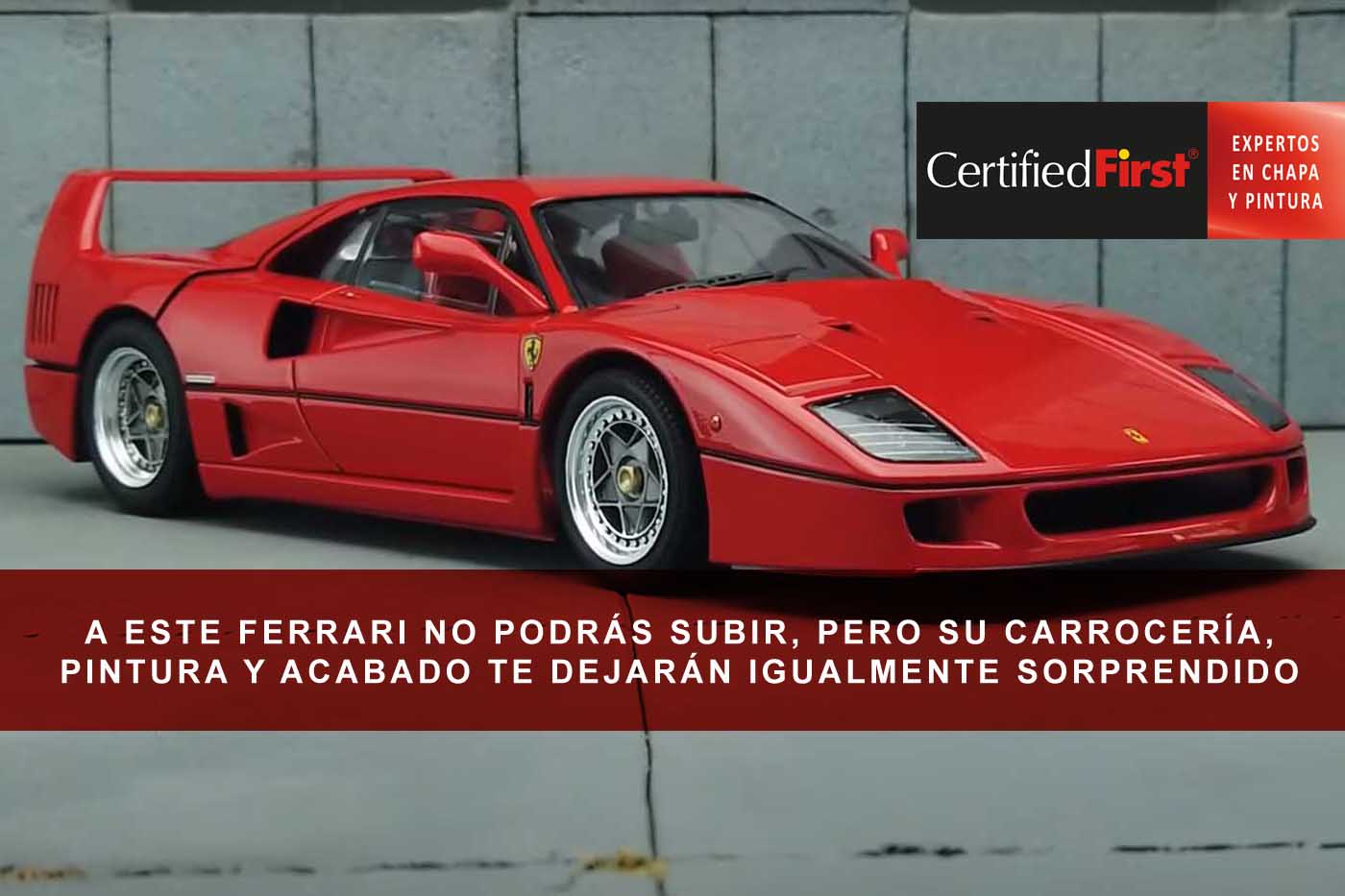 A este Ferrari no podrás subir, pero su carrocería, pintura y acabados te dejarán igualmente sorprendido