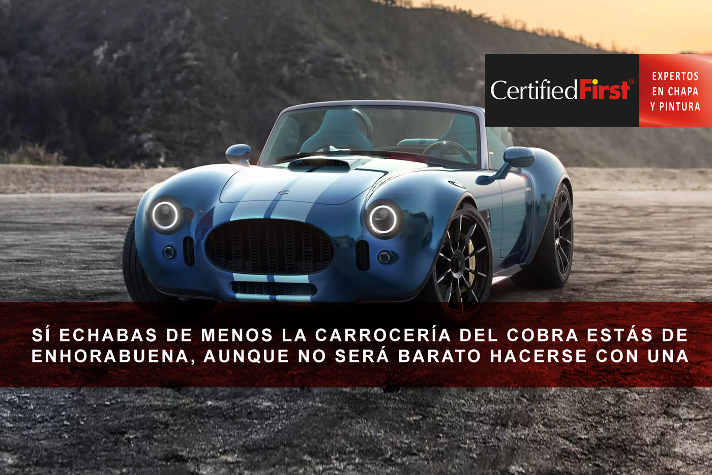 Sí echabas de menos la mítica carrocería del AC Cobra estás de enhorabuena, aunque no será barato hacerse con una