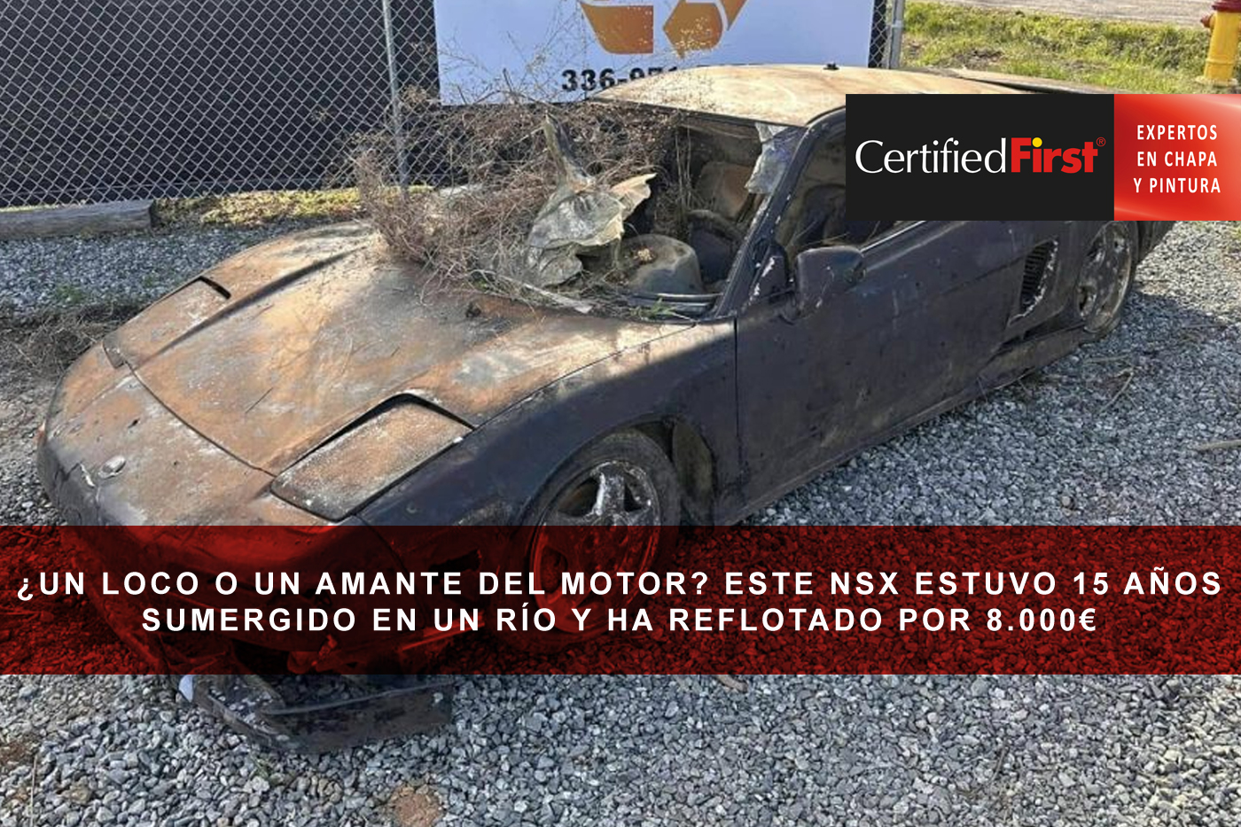 ¿Un loco o un amante del motor? La historia del NSX que estuvo 15 años sumergido en un río y ha reflotado por 8.000€