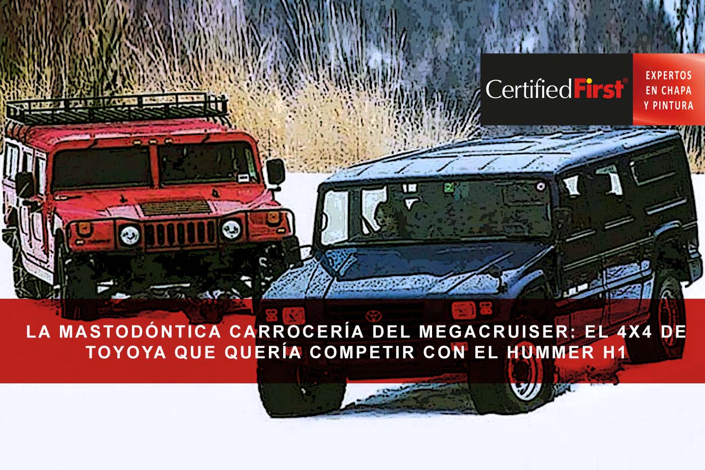 La mastodóntica carrocería del Megacruiser: el 4x4 de Toyota, que quería competir con el Hummer H1