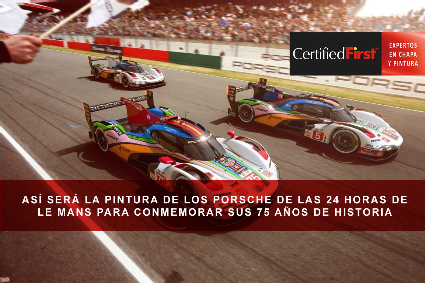 Así será la pintura de los Porsche de las 24 horas de Le Mans para conmemorar sus 75 años de historia