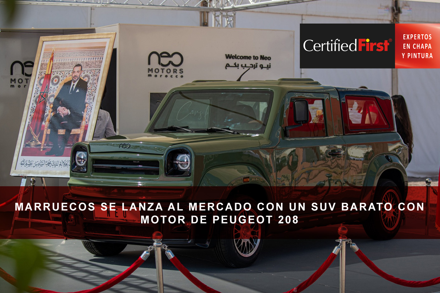 Marruecos se lanza al mercado con un SUV barato con motor de Peugeot 208