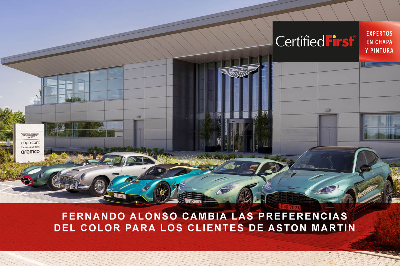 Fernando Alonso cambia las preferencias del color para los clientes de Aston Martin