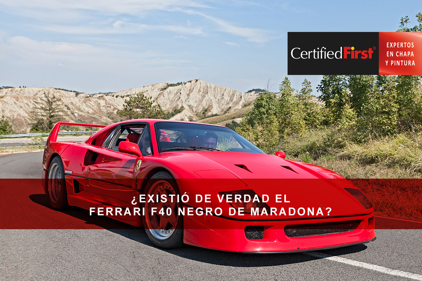 ¿Existió de verdad el Ferrari F40 negro de Maradona?