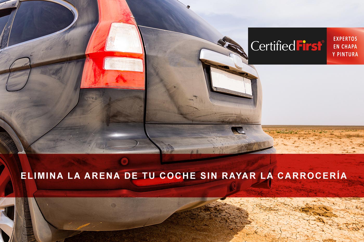 Elimina la arena de tu coche sin rayar la carrocería