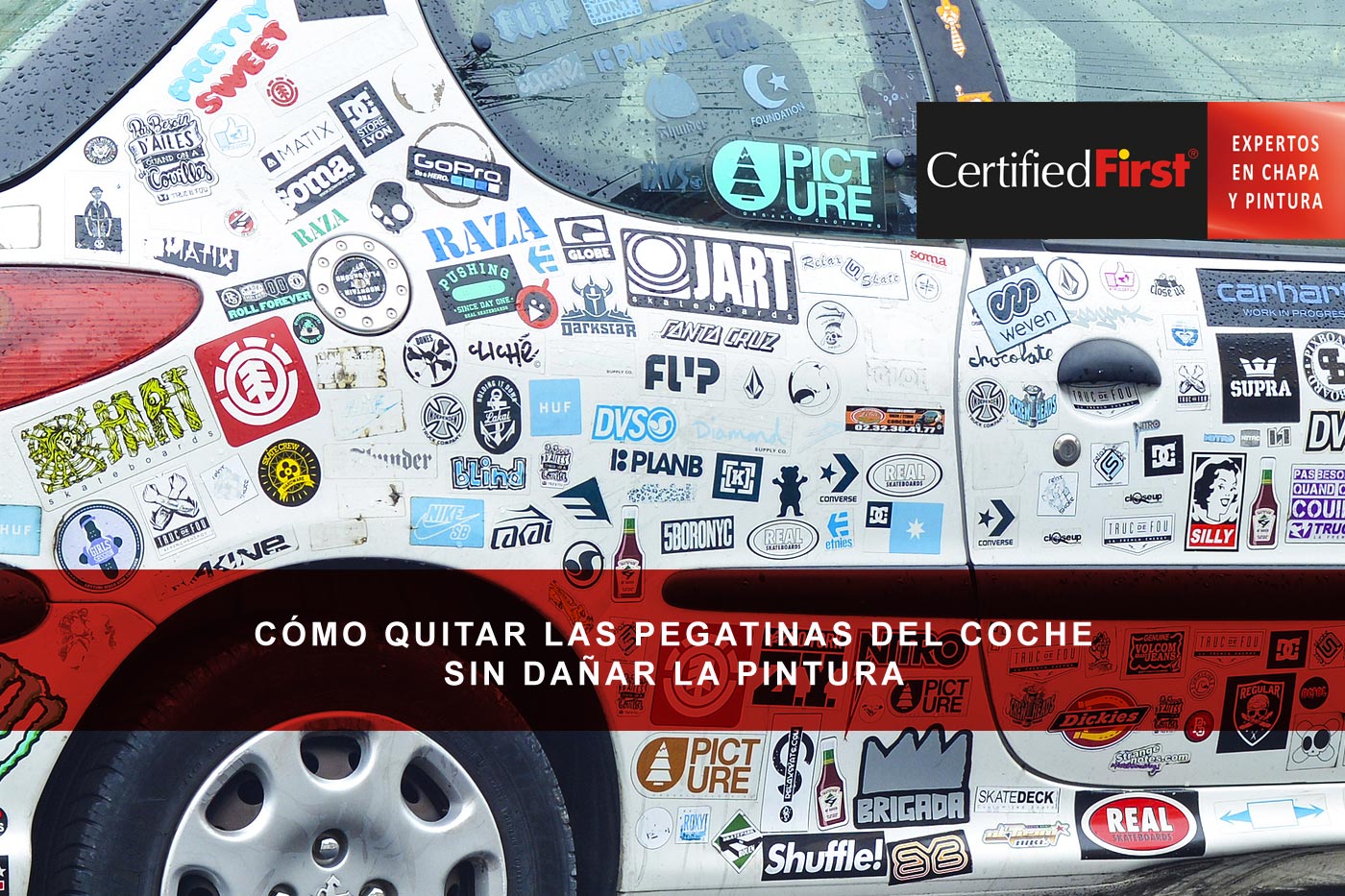 Adiós a las pegatinas: cómo eliminarlas sin comprometer la pintura de tu coche