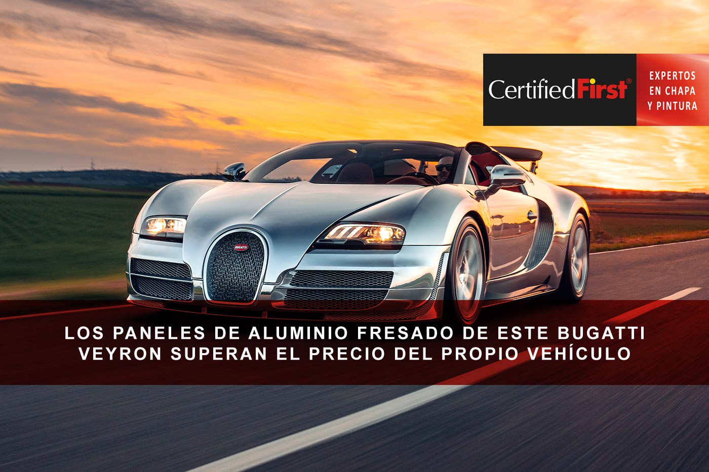 Los paneles de carrocería de aluminio fresado del Bugatti Veyron: un lujo que supera el precio del propio coche