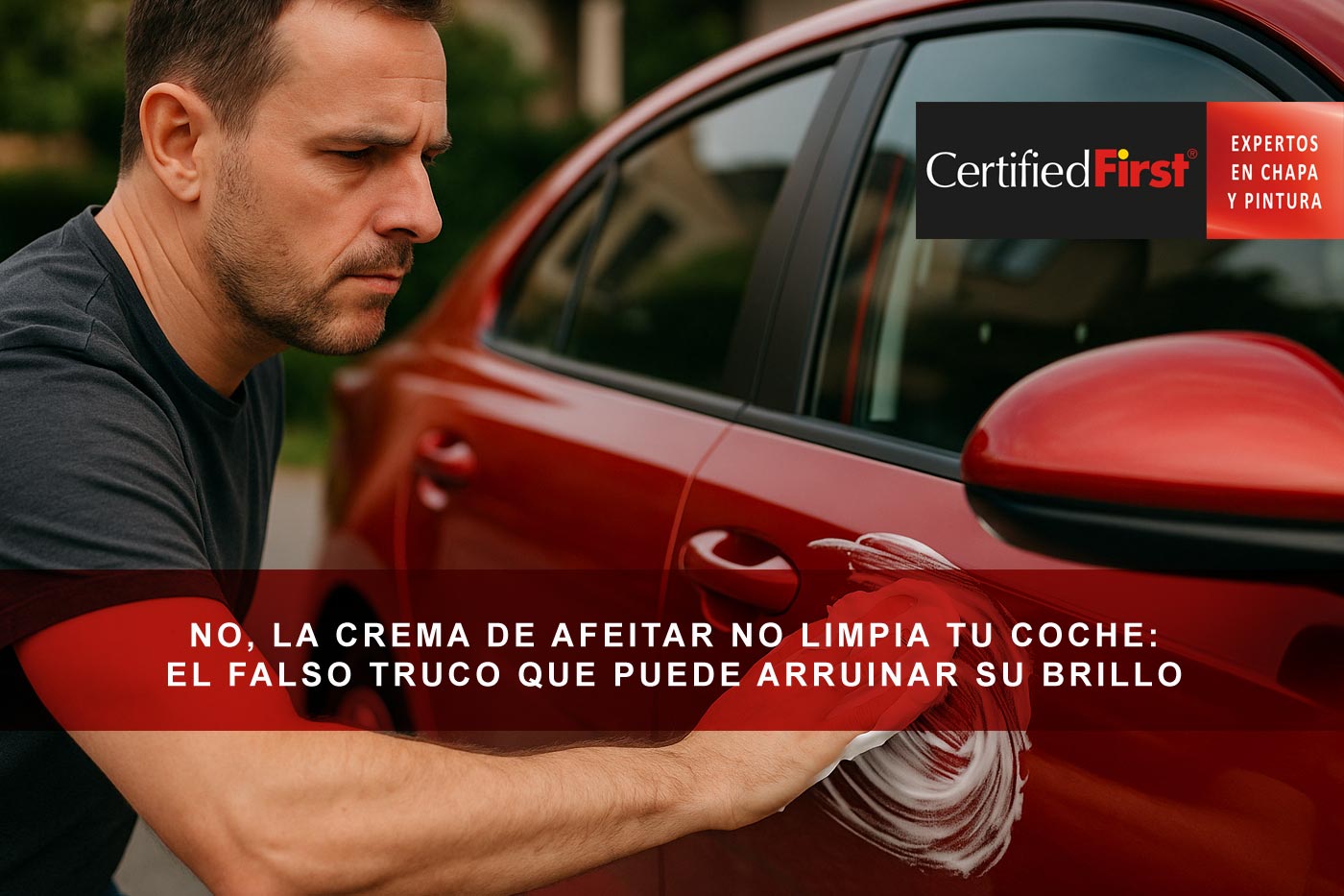 No, la crema de afeitar no limpia tu coche: el falso truco que puede arruinar su brillo