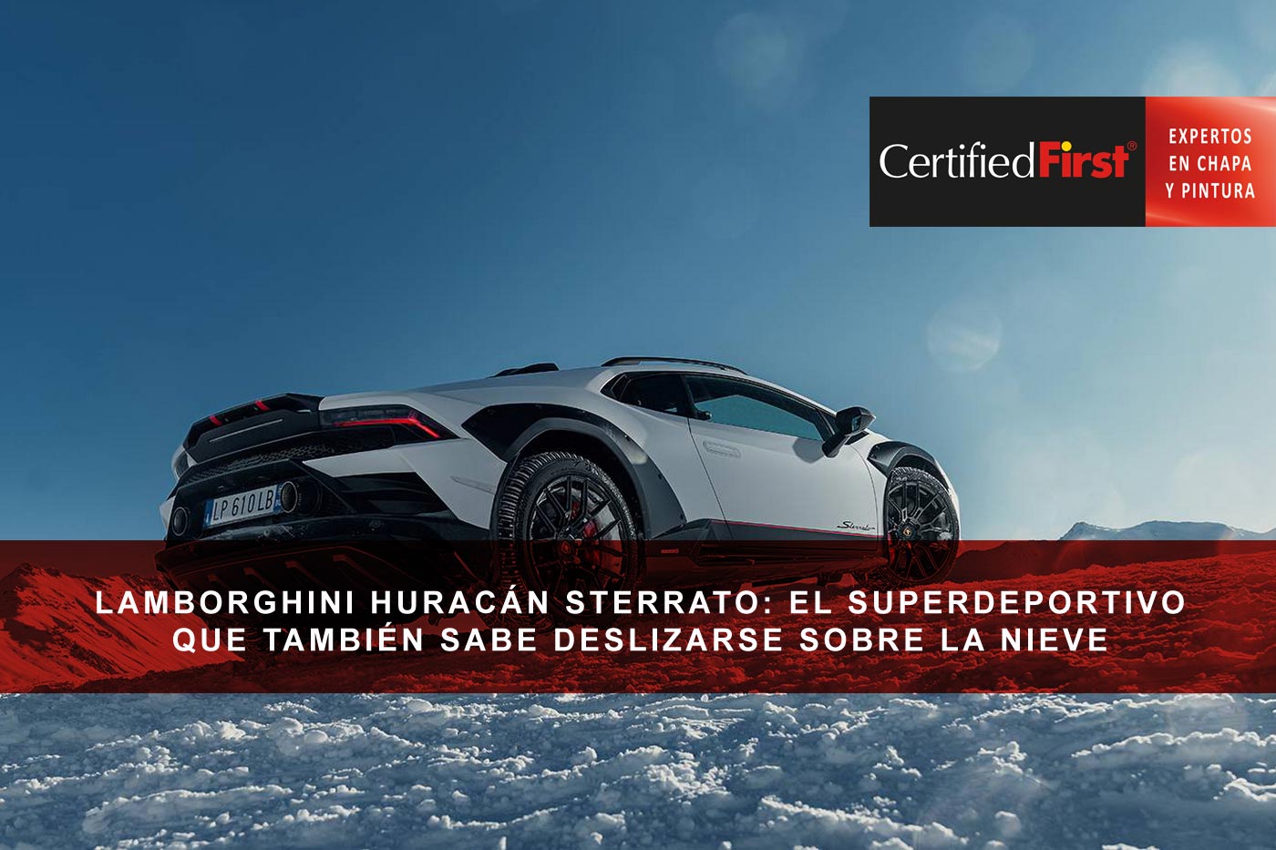 Lamborghini Huracán Sterrato: el superdeportivo que también sabe deslizarse sobre la nieve