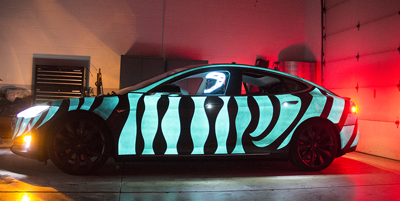 pintura luminiscente coche
