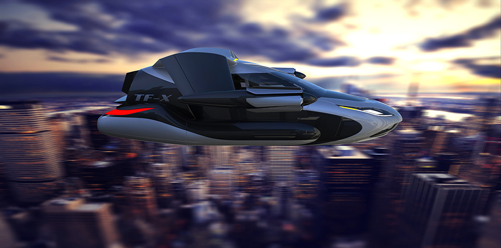 El sueño del coche volador continúa: TF-X