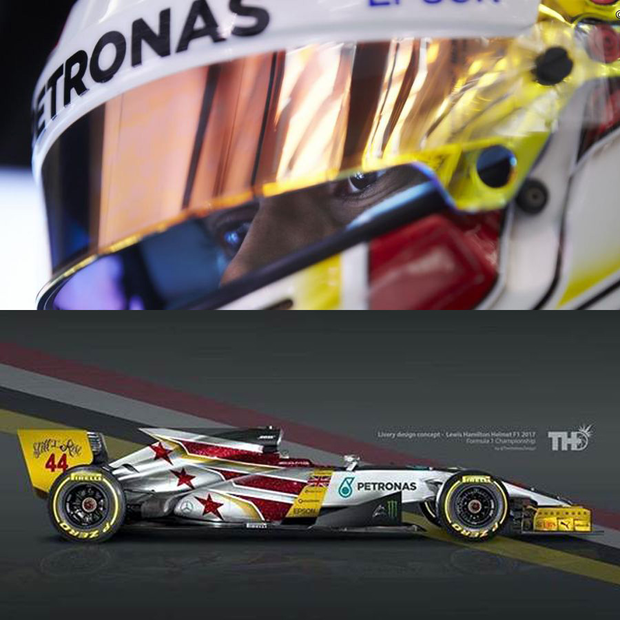 Un diseñador propone pintar los coches de F1 inspirándose en los cascos de los pilotos