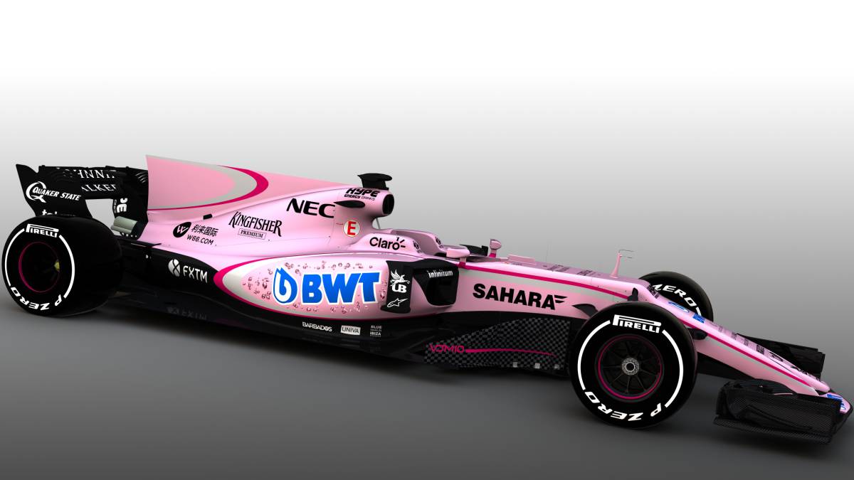 ¡El color rosa llega a la Fórmula 1!