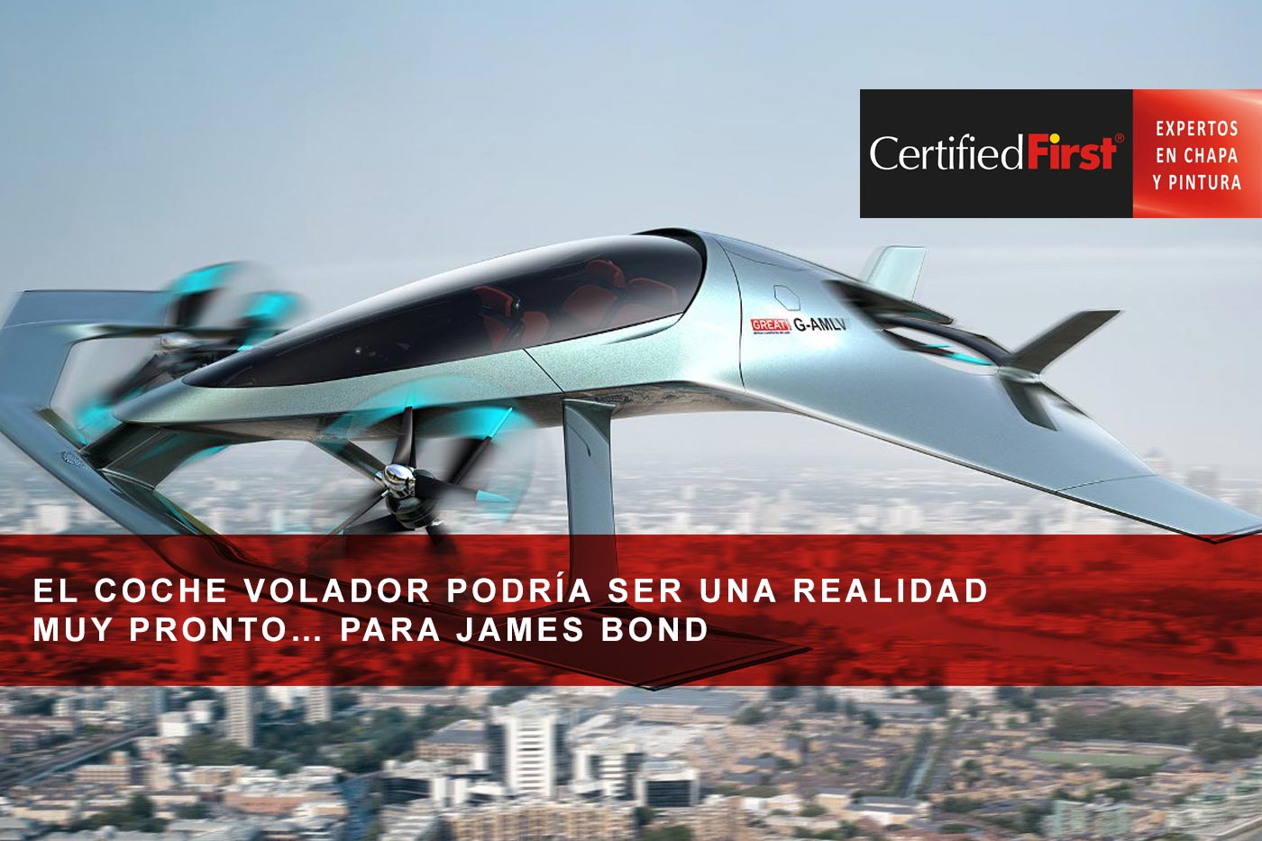 El coche volador podría ser una realidad muy pronto… para James Bond