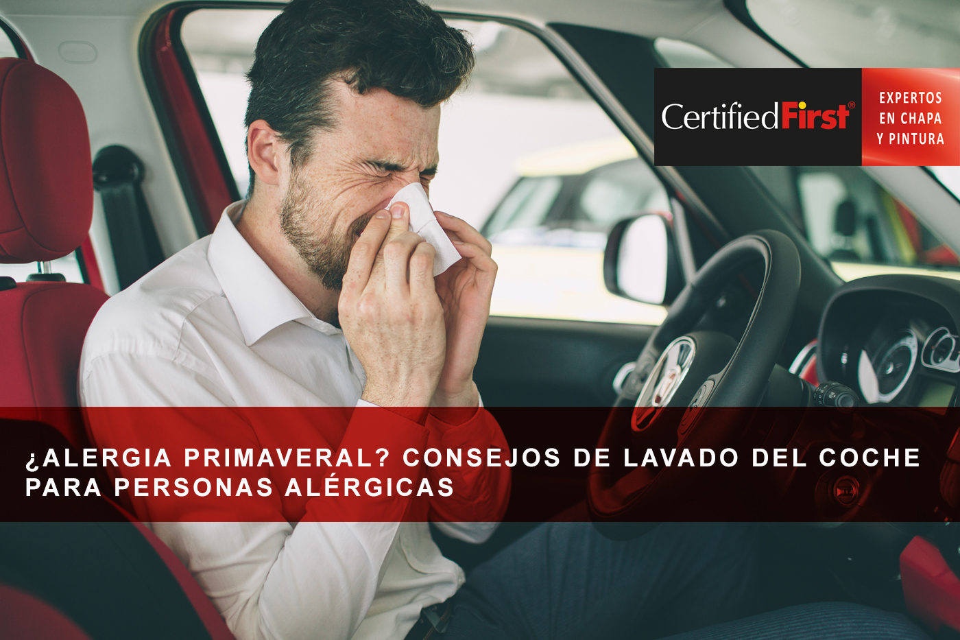 ¿Alergia primaveral? Consejos de lavado del coche para personas alérgicas