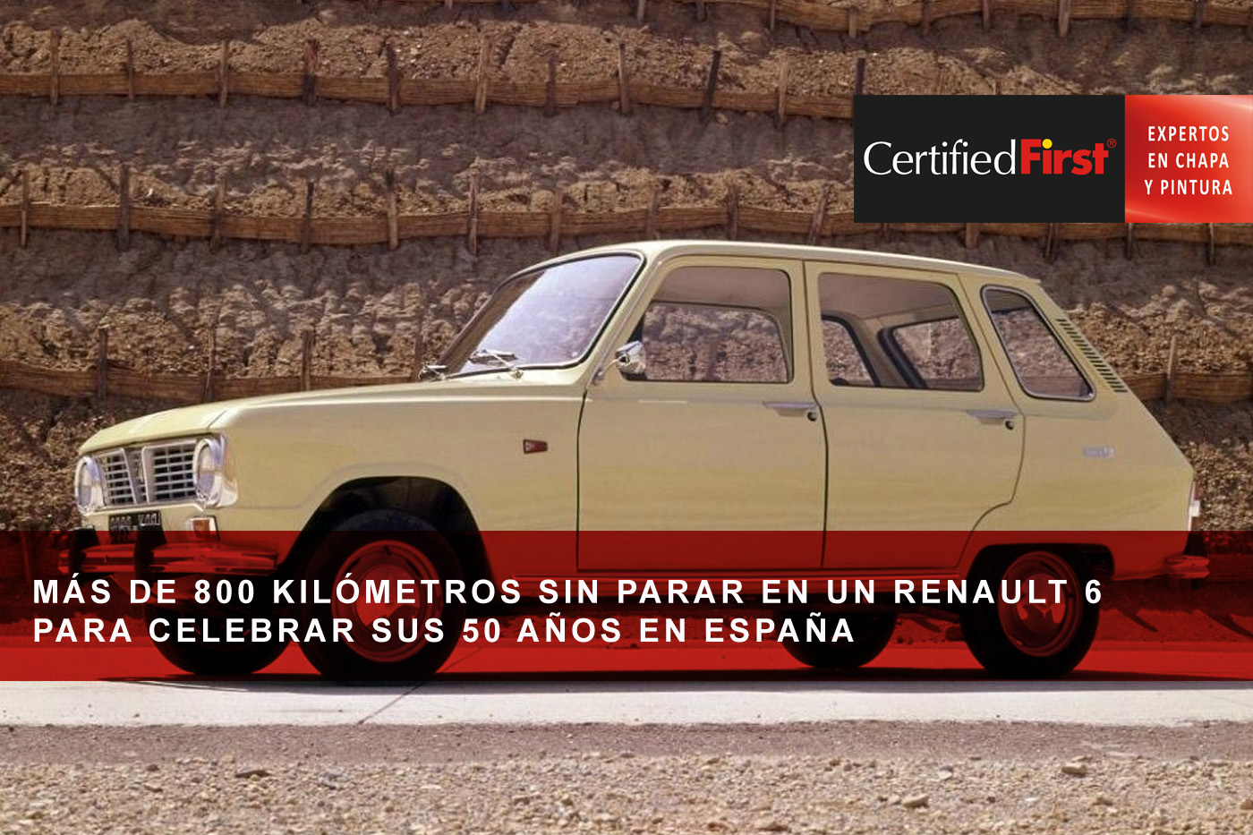 Más de 800 kilómetros sin parar en un Renault 6 para celebrar sus 50 años en España 