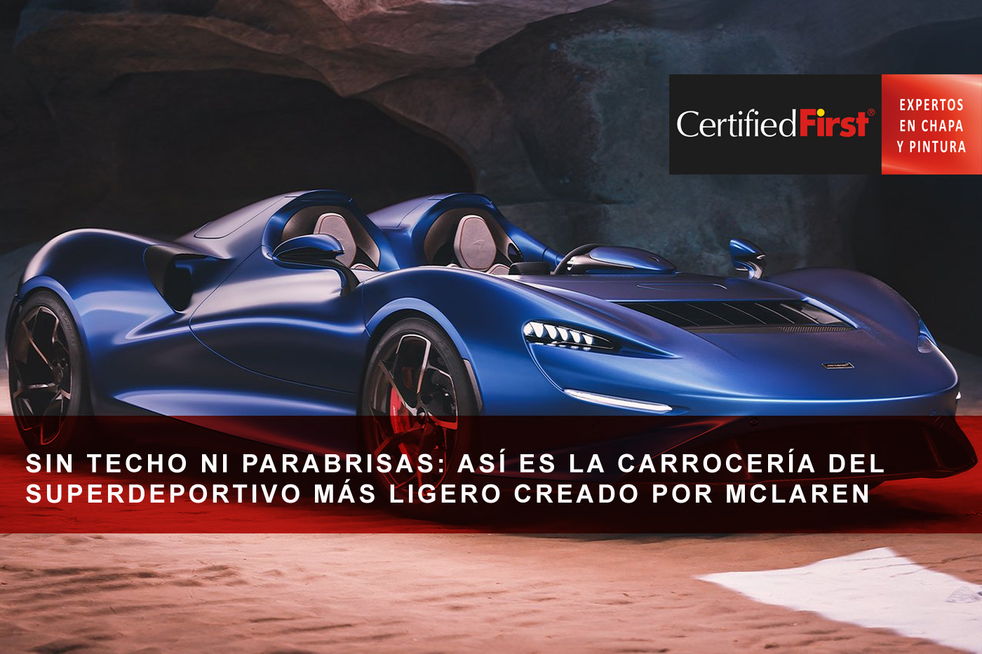 Sin techo ni parabrisas: así es la carrocería del superdeportivo más ligero creado por McLaren