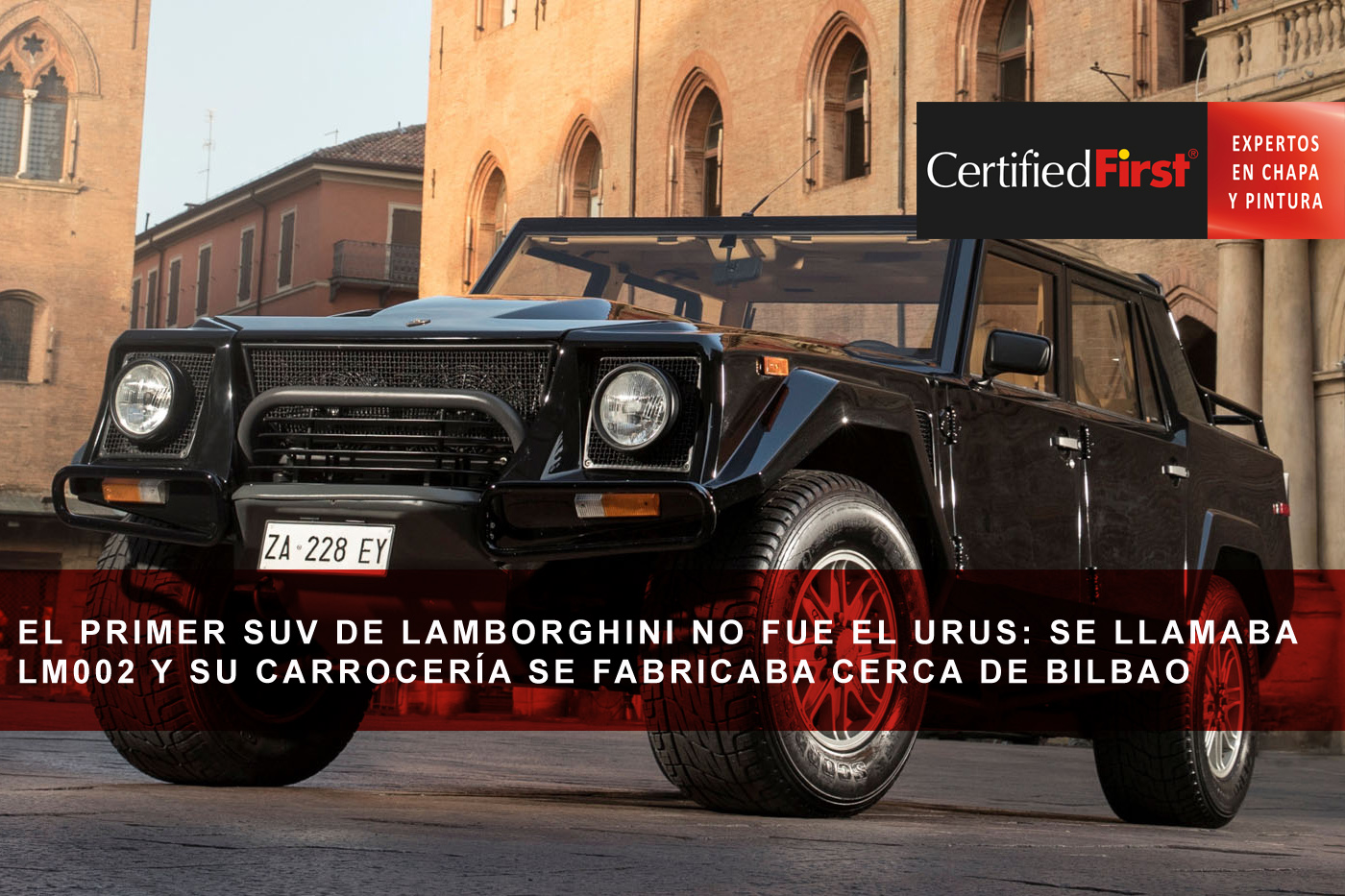 El primer SUV de Lamborghini no fue el Urus: se llamaba LM002 y su carrocería se fabricaba cerca de Bilbao