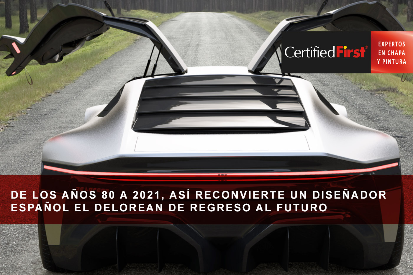 De los años 80 a 2021, así reconvierte un diseñador español el DeLorean de Regreso al futuro