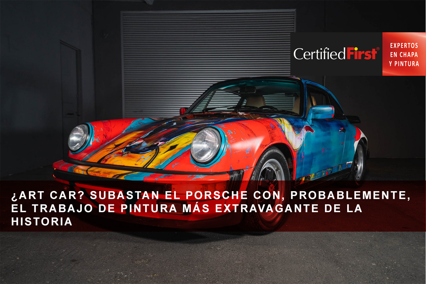 ¿Art car? Subastan el Porsche con, probablemente, el trabajo de pintura más extravagante de la historia