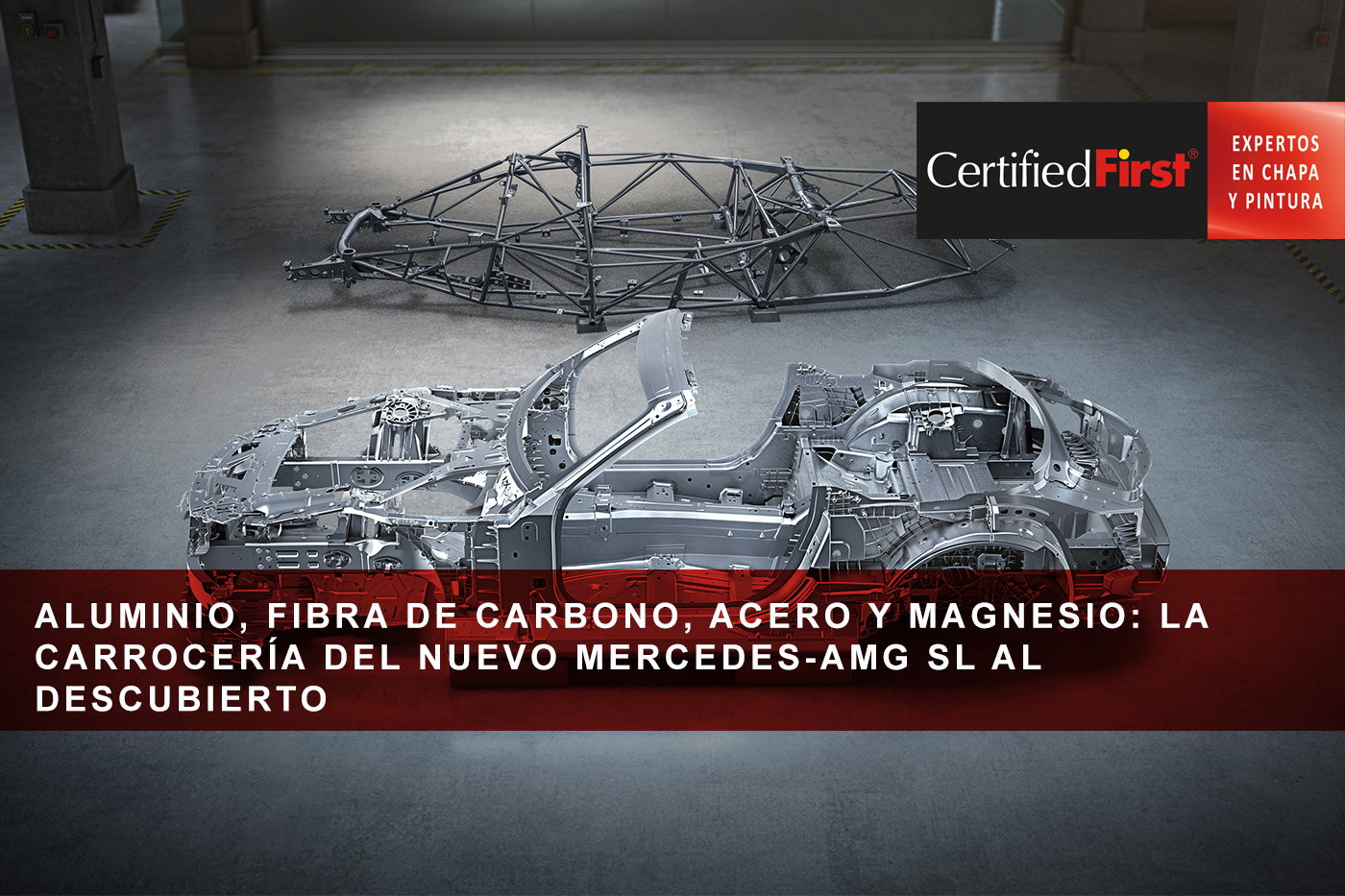 Aluminio, fibra de carbono, acero y magnesio: la carrocería del nuevo Mercedes-AMG SL al descubierto