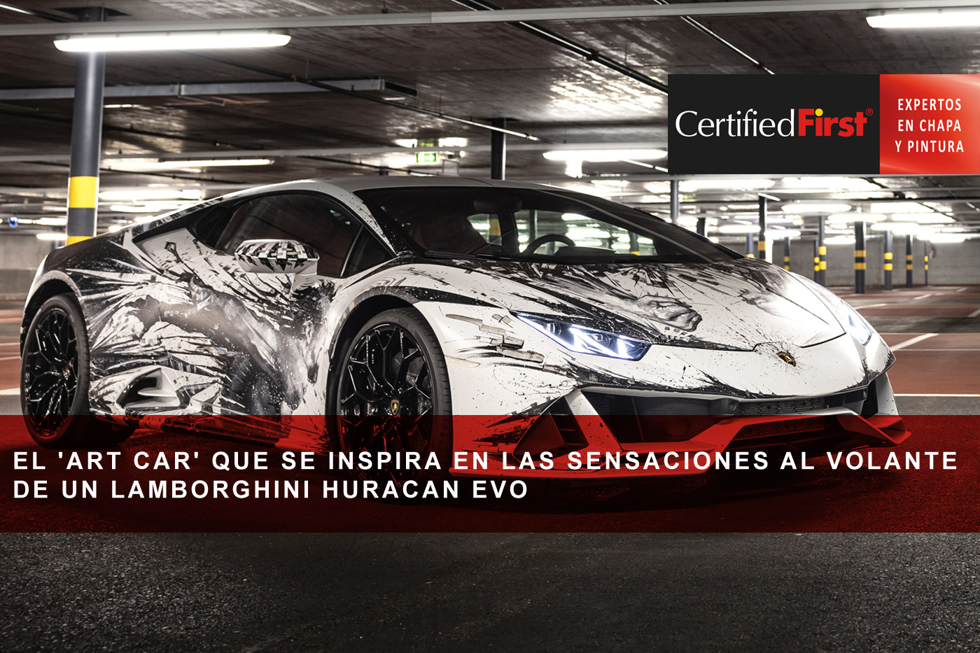 El 'art car' que se inspira en las sensaciones al volante de un Lamborghini Huracan Evo