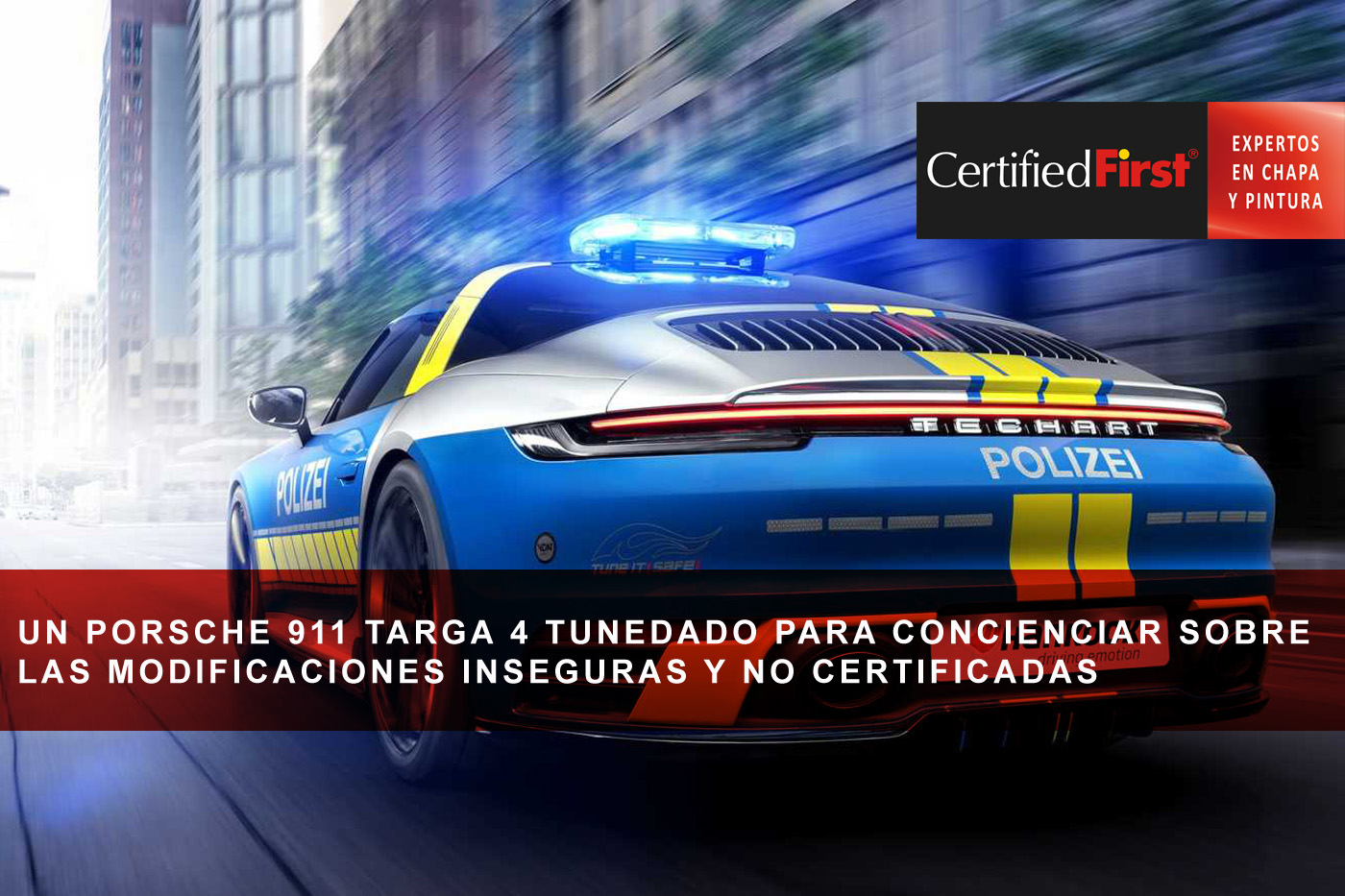 Un Porsche 911 Targa 4 tunedado para concienciar sobre las modificaciones inseguras y no certificadas