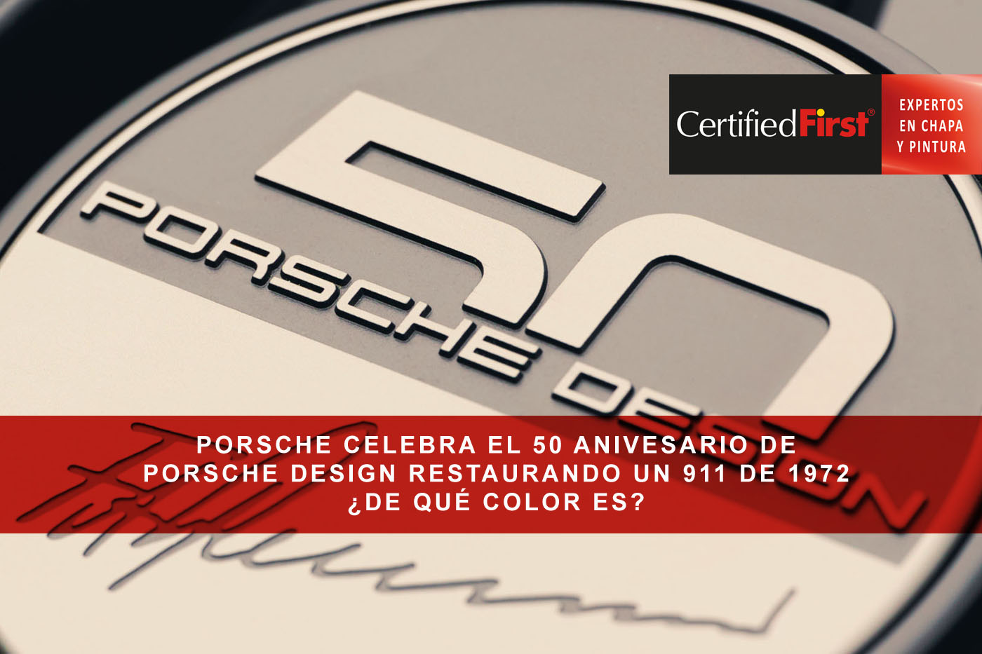 Porsche celebra el 50 anivesario de Porsche Design restaurando un 911 de 1972 ¿de qué color es?