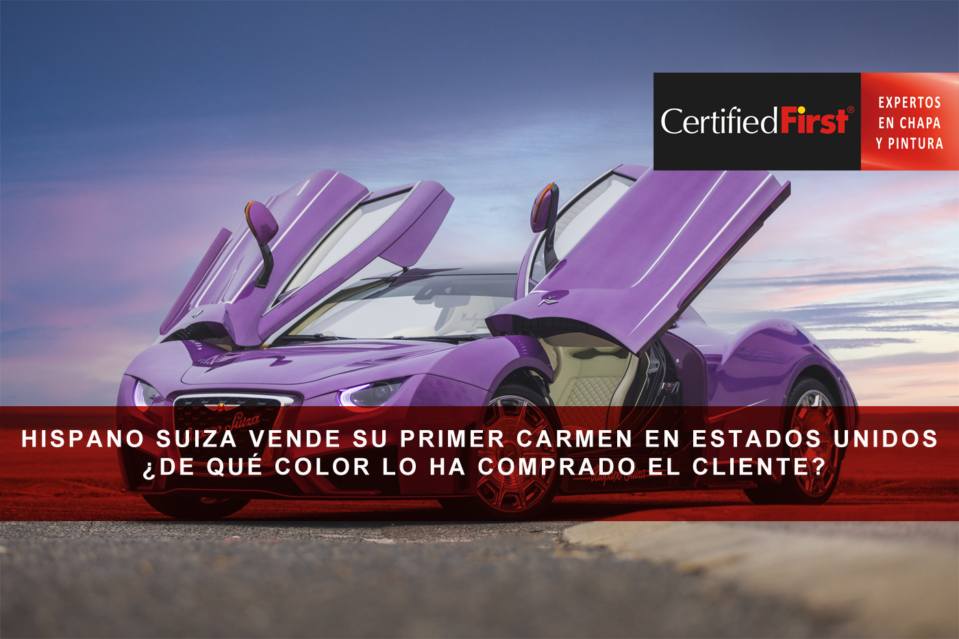 Hispano Suiza vende su primer Carmen en Estados Unidos ¿de qué color lo ha comprado el cliente?