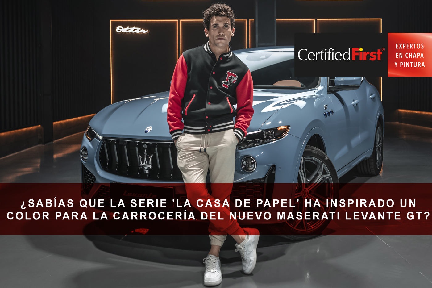 ¿Sabías que la serie de TV 'La Casa de Papel' ha inspirado un color para la carrocería del nuevo Maserati Levante GT?