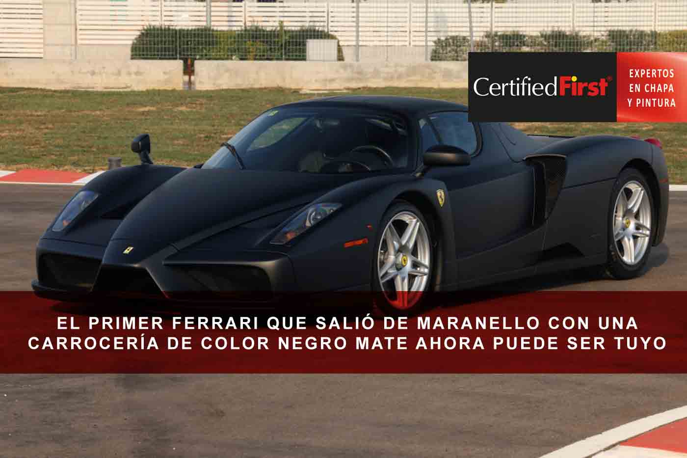El primer Ferrari que salió de Maranello con una carrocería de color negro mate ahora puede ser tuyo